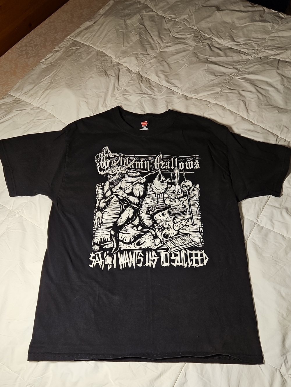 Hanes Heavy Weight Black Short Sleeve Goddamn Gallows